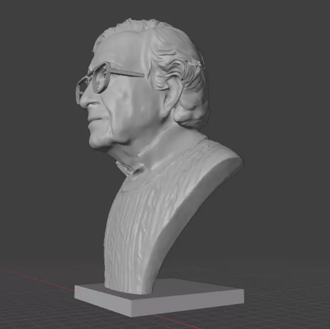 Noam Chomsky 3D print model_3