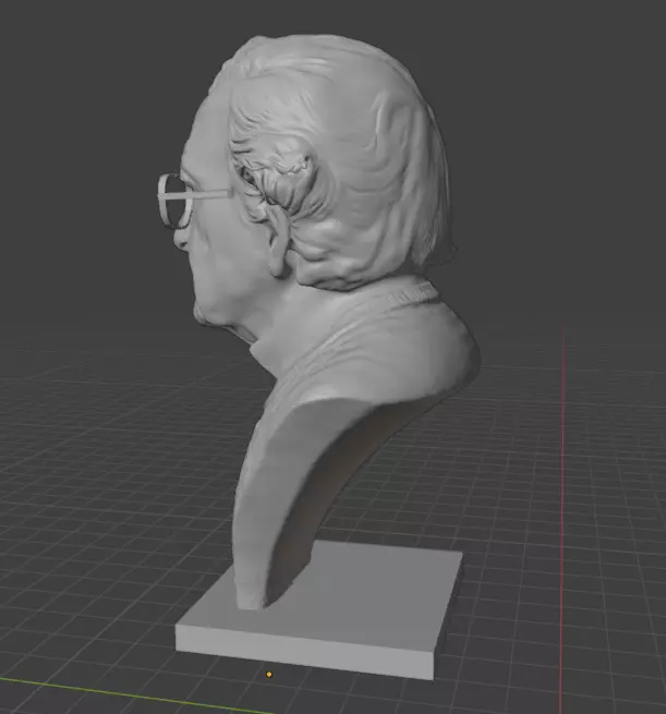 Noam Chomsky 3D print model_24