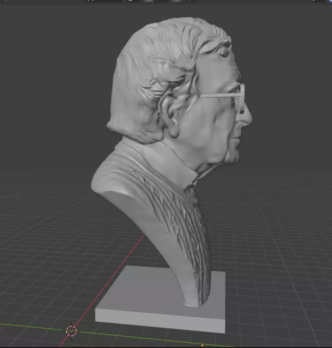 Noam Chomsky 3D print model_22