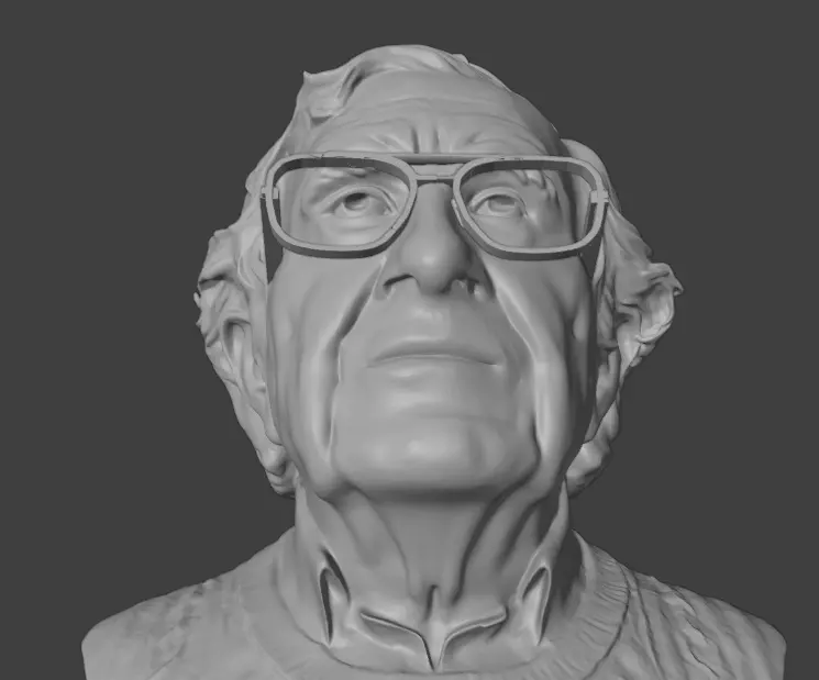 Noam Chomsky 3D print model_10