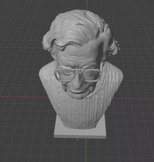 Noam Chomsky 3D print model_7
