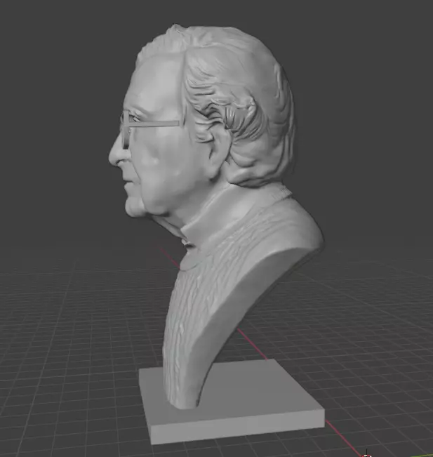 Noam Chomsky 3D print model_25