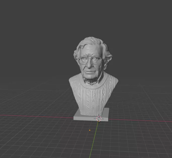Noam Chomsky 3D print model_1