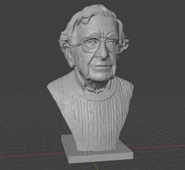 Noam Chomsky 3D print model_19