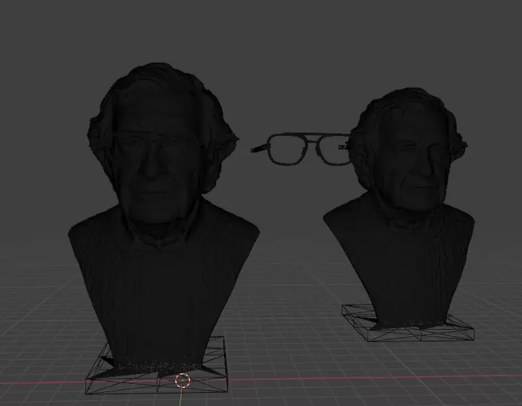 Noam Chomsky 3D print model_16