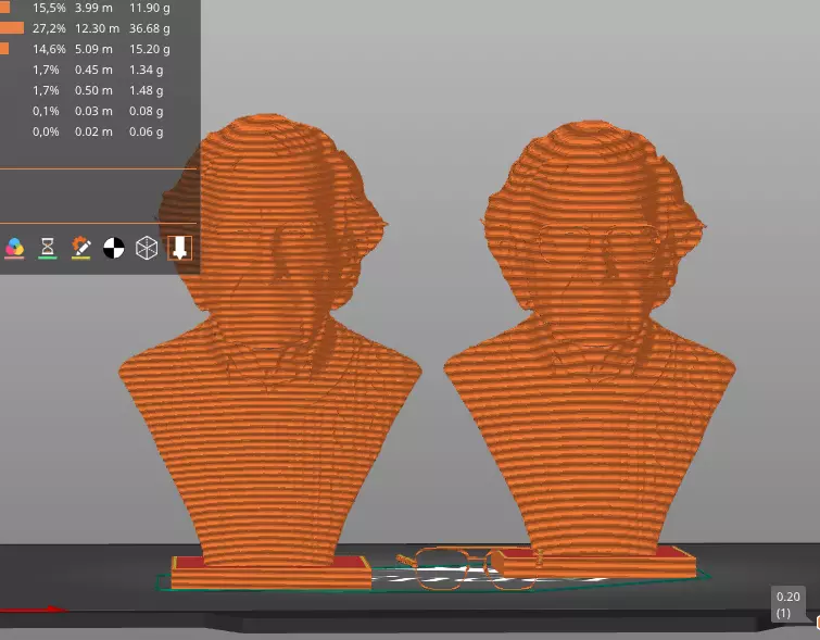 Noam Chomsky 3D print model_18