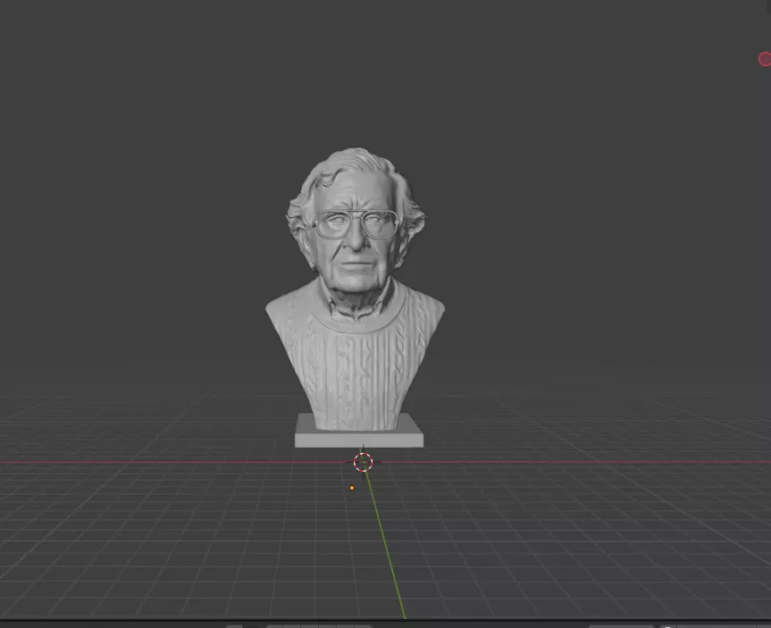 Noam Chomsky 3D print model_0
