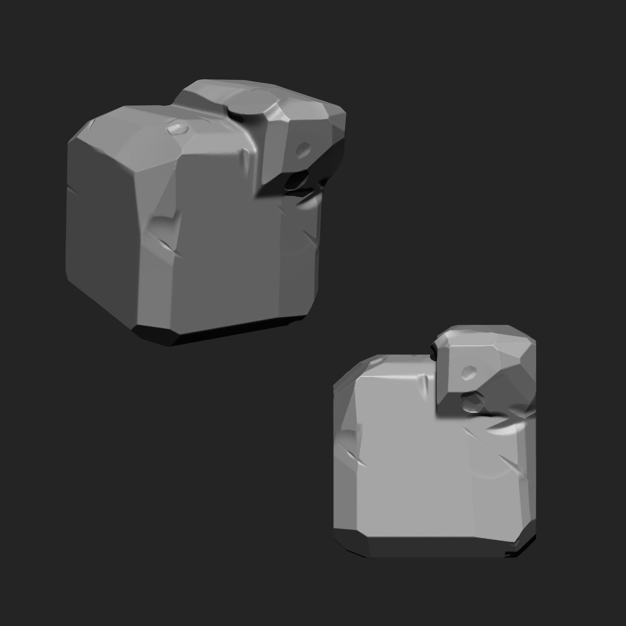 Stylized Rock IMM Brushes 21 in one Vol 3 3D model_13