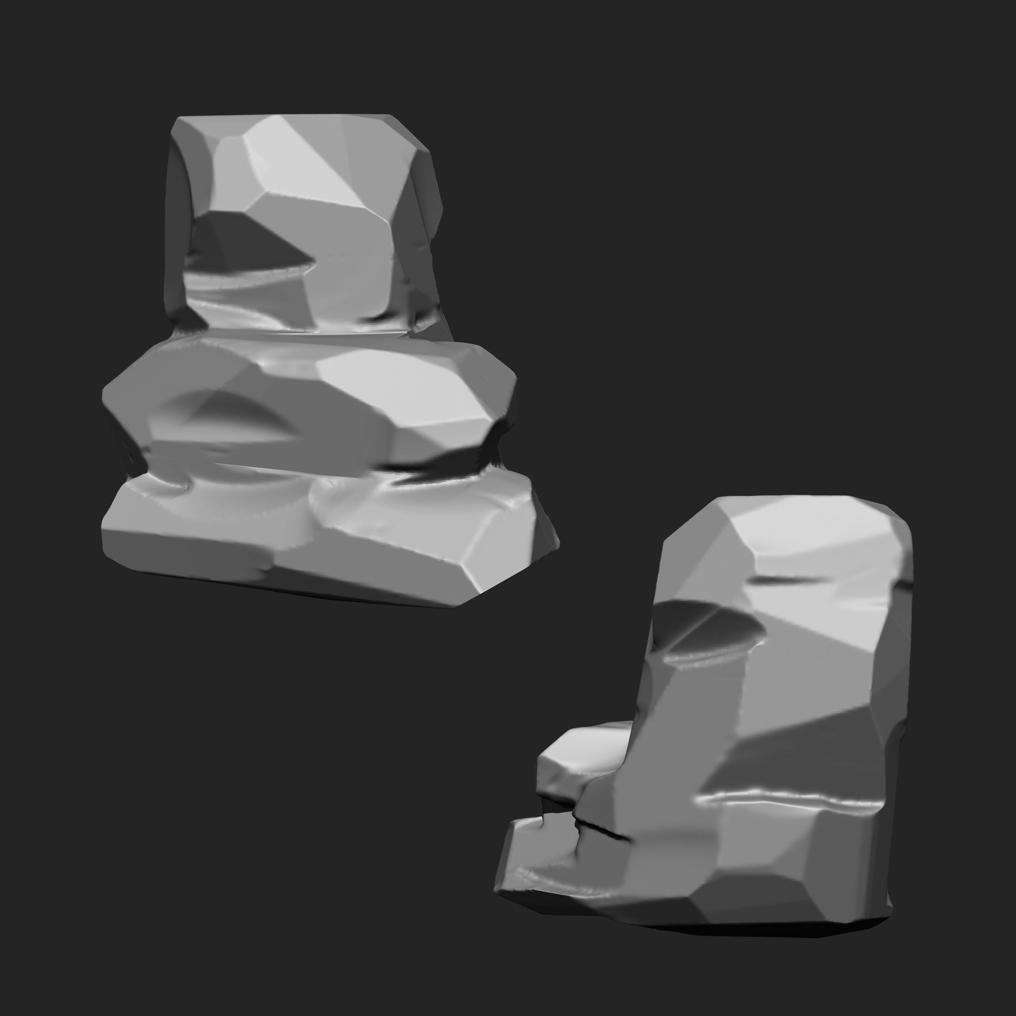 Stylized Rock IMM Brushes 21 in one Vol 3 3D model_19
