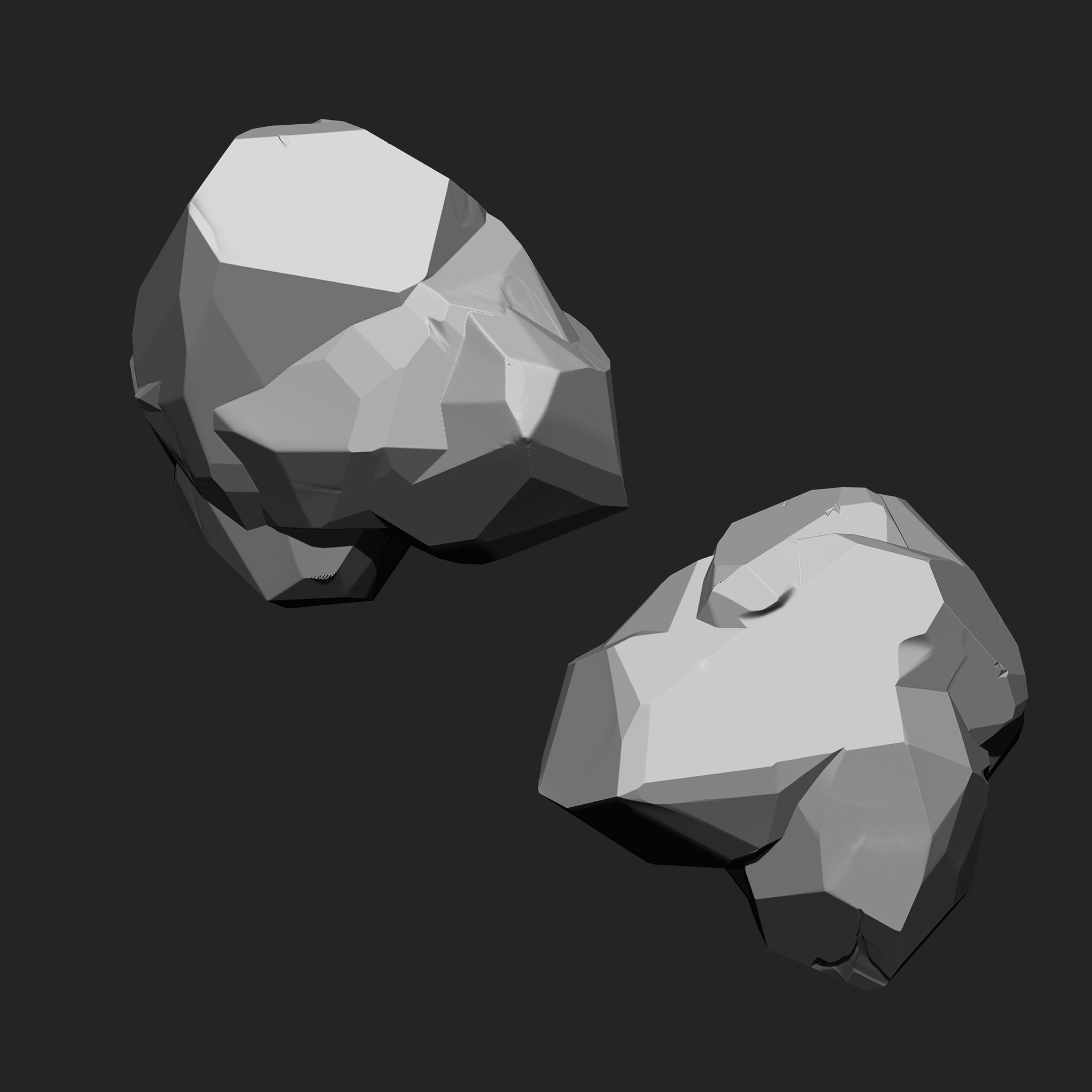 Stylized Rock IMM Brushes 21 in one Vol 3 3D model_7