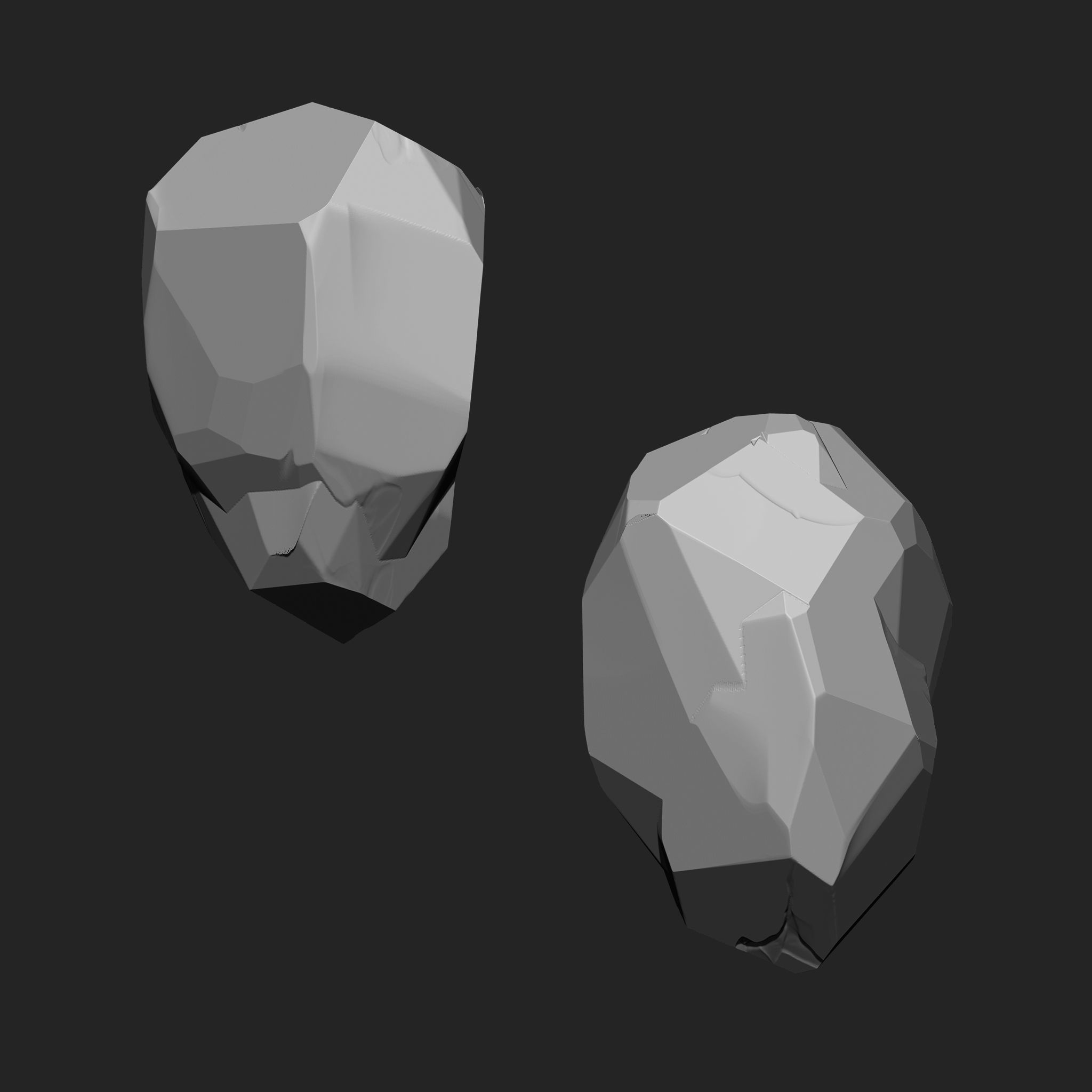 Stylized Rock IMM Brushes 21 in one Vol 3 3D model_2