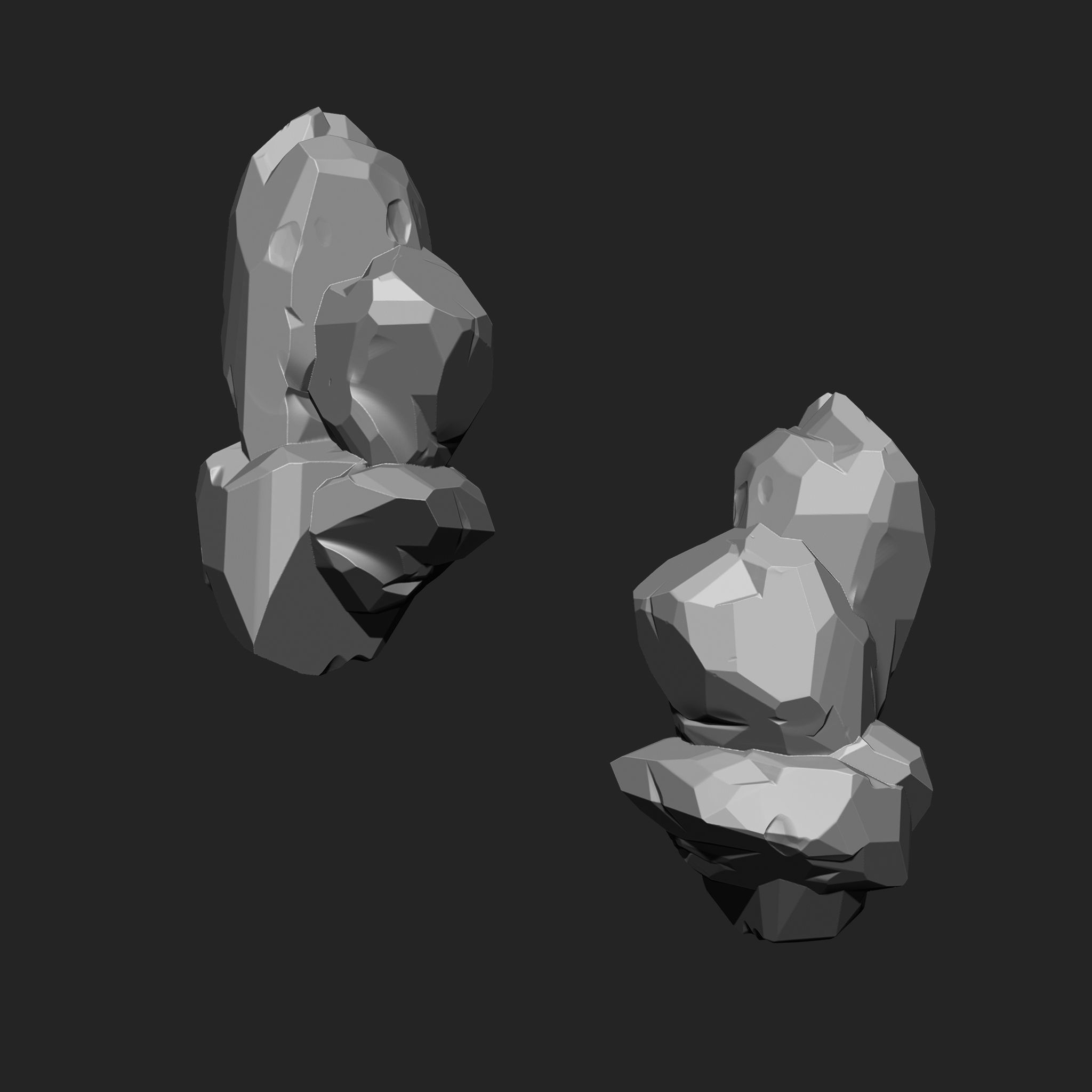 Stylized Rock IMM Brushes 21 in one Vol 3 3D model_8