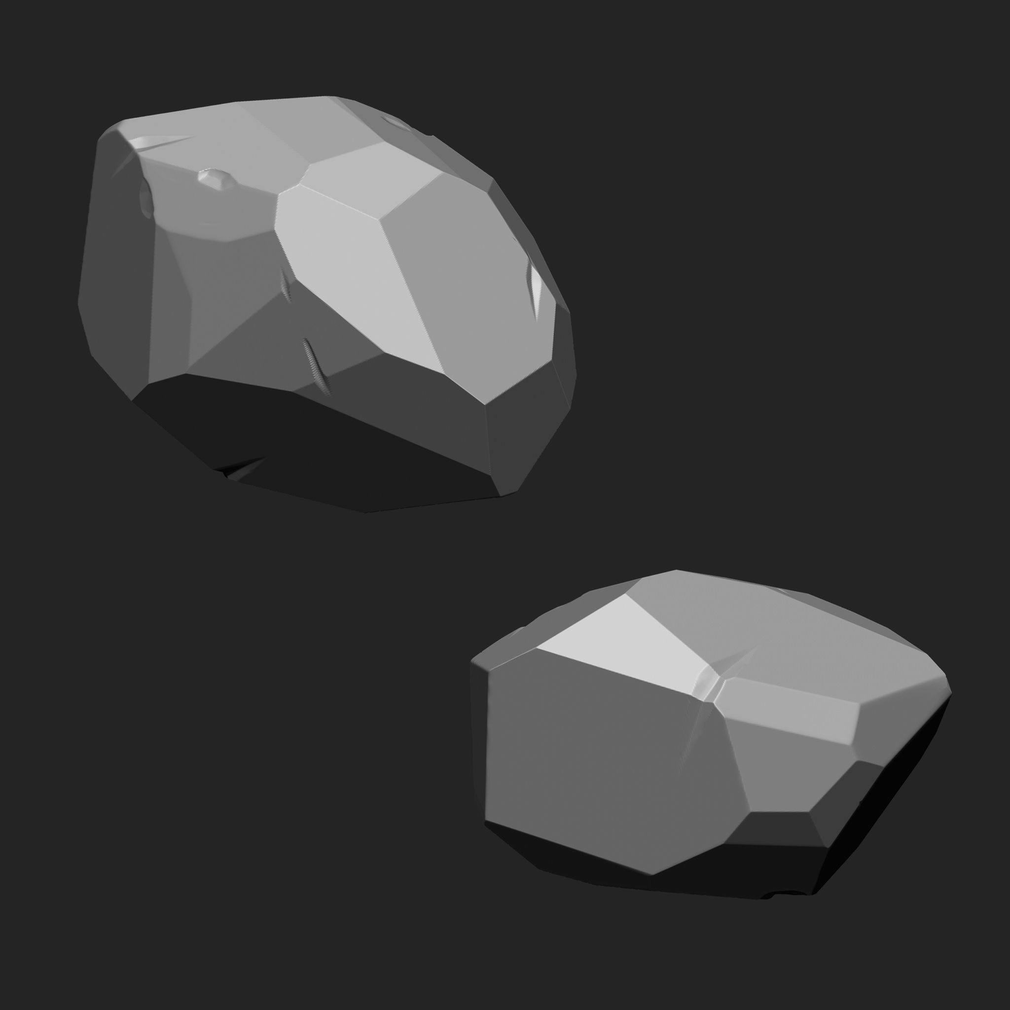 Stylized Rock IMM Brushes 21 in one Vol 3 3D model_9