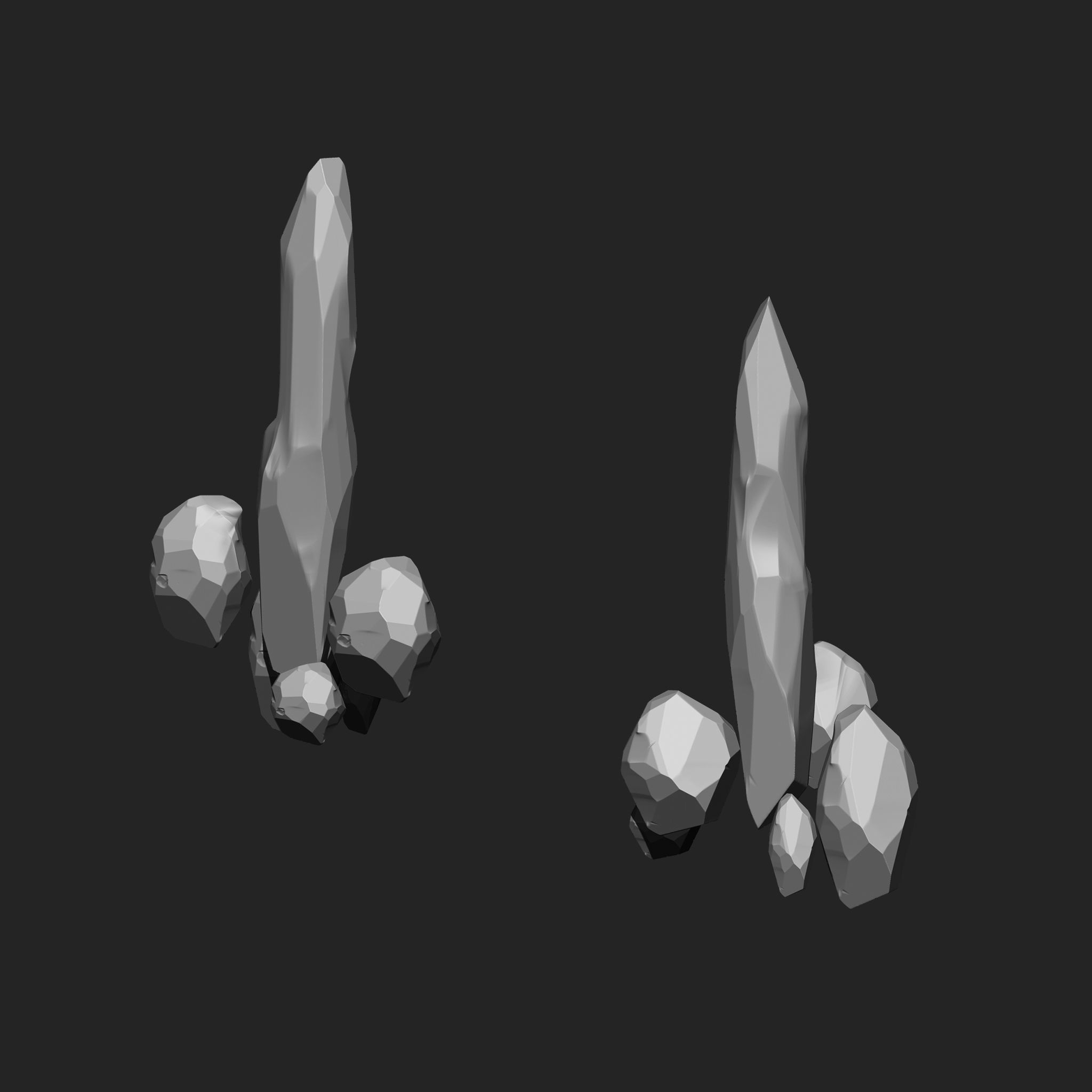 Stylized Rock IMM Brushes 21 in one Vol 3 3D model_18