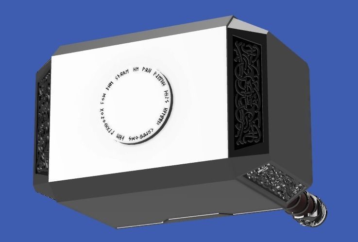 Thor - Mjolnir hammer 3D print model_2