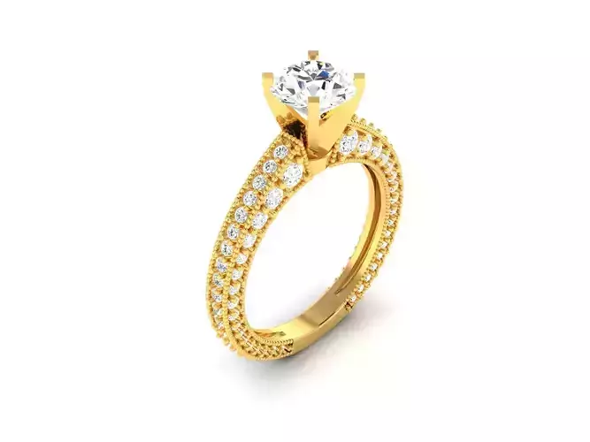 Solitaire Wedding Engagement Women Ring