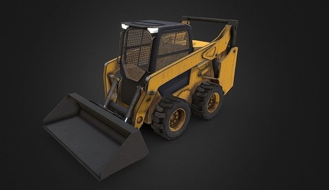 Bobcat s450 Skid Steer Loader Low-poly 3D model