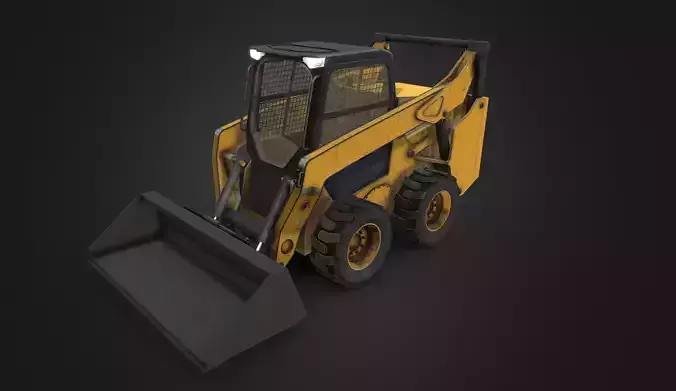 Bobcat s450 Skid Steer Loader Low-poly 3D model