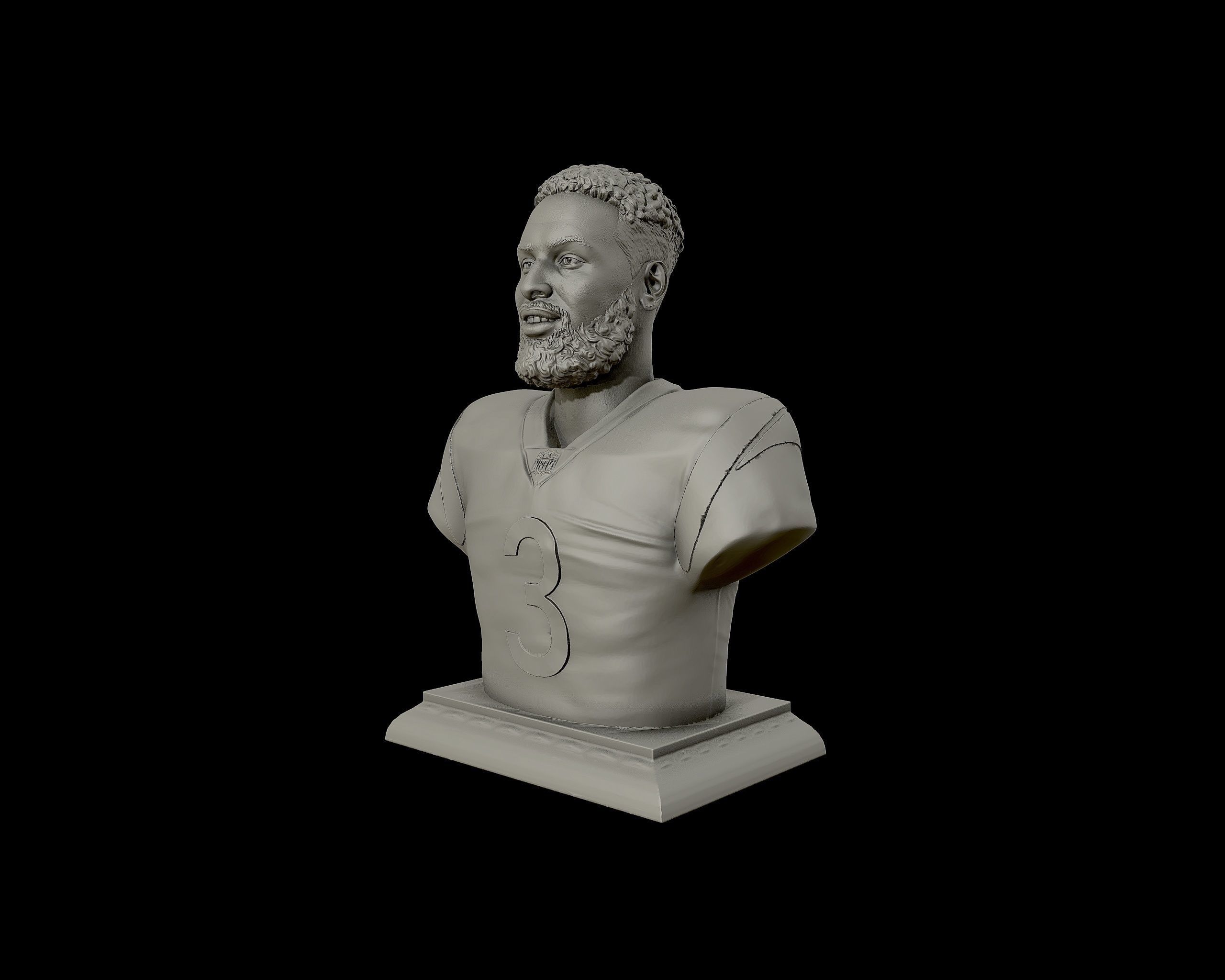 Odell Beckham Jr portrait 3D print model_24