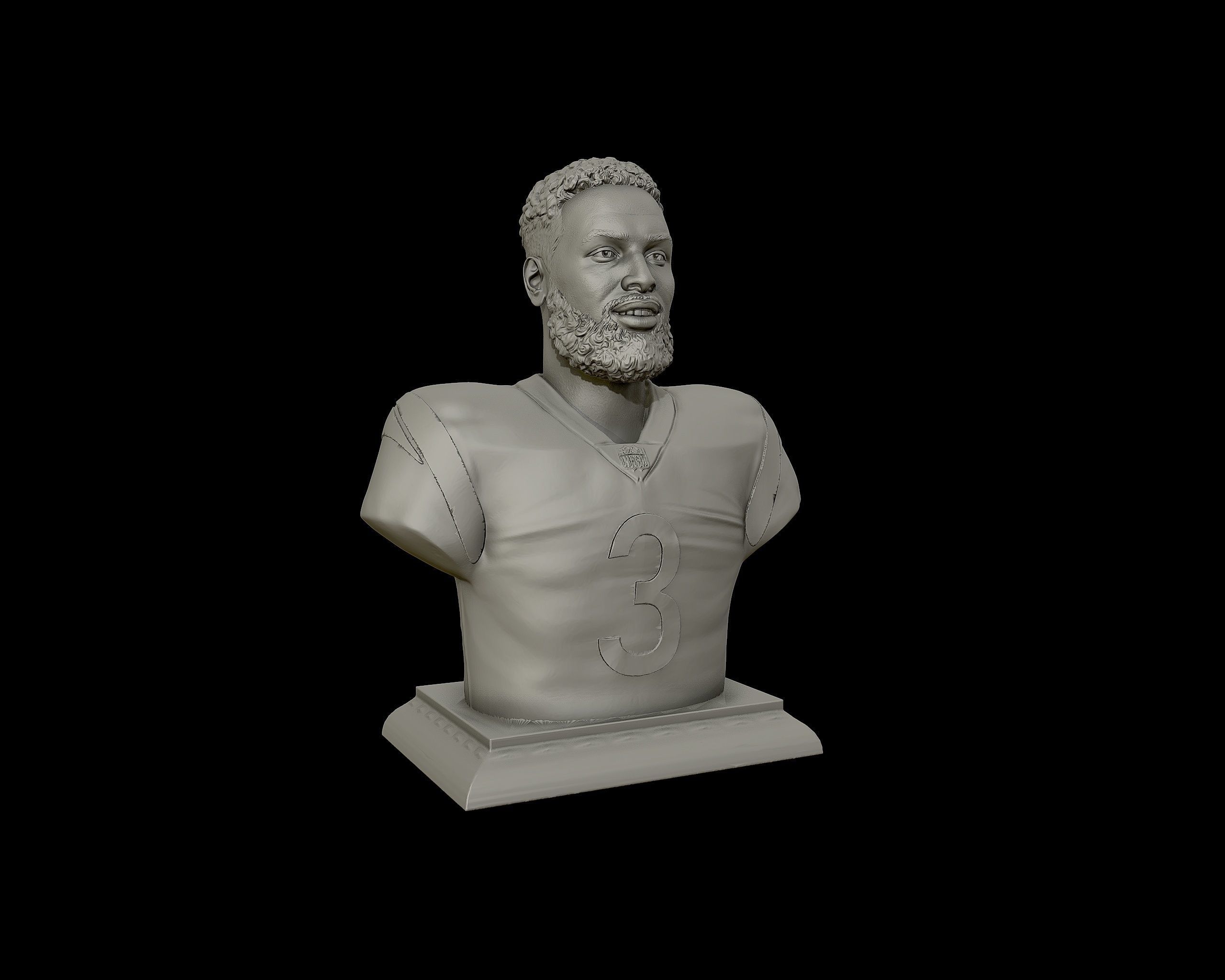 Odell Beckham Jr portrait 3D print model_31