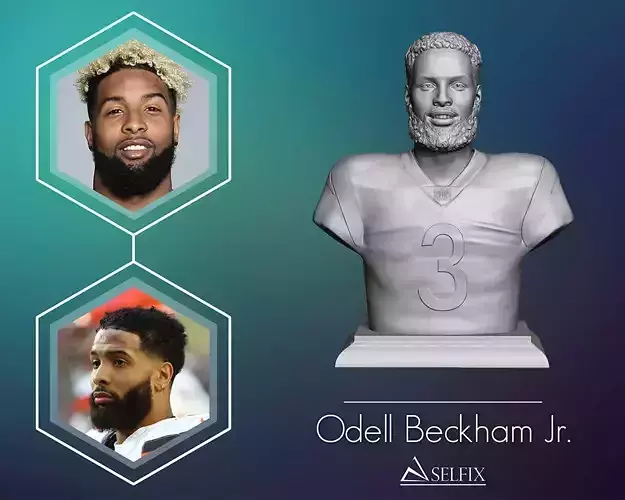 Odell Beckham Jr portrait 3D print model
