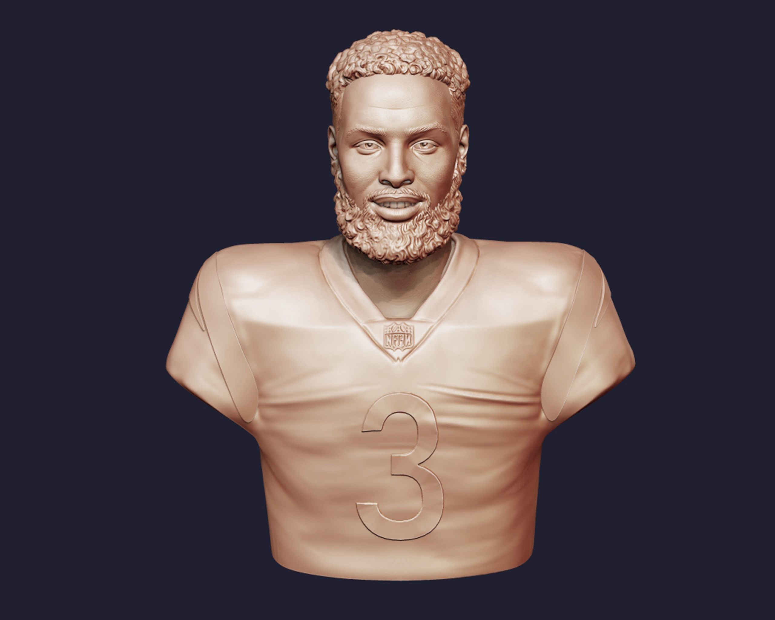 Odell Beckham Jr portrait 3D print model_11