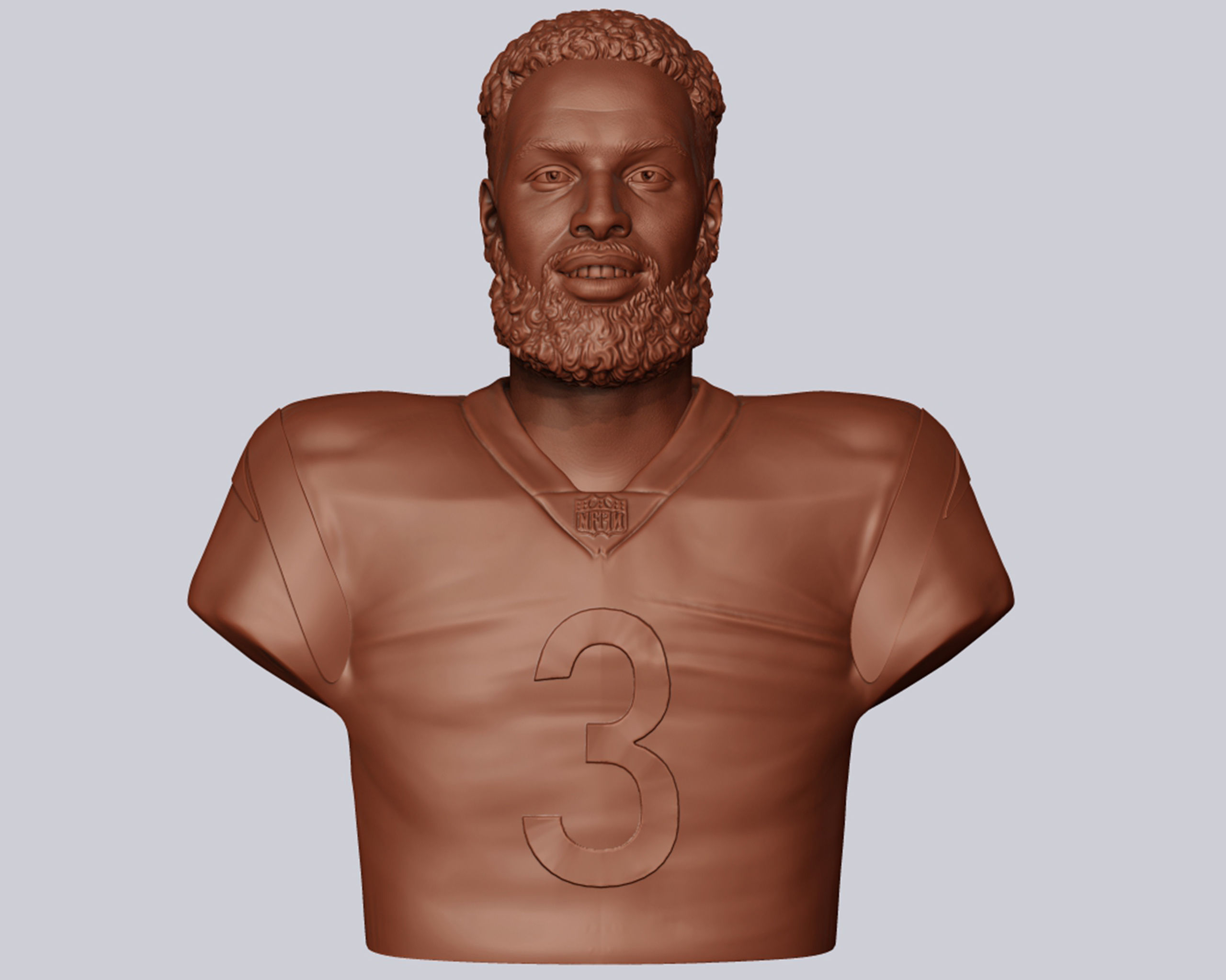 Odell Beckham Jr portrait 3D print model_17