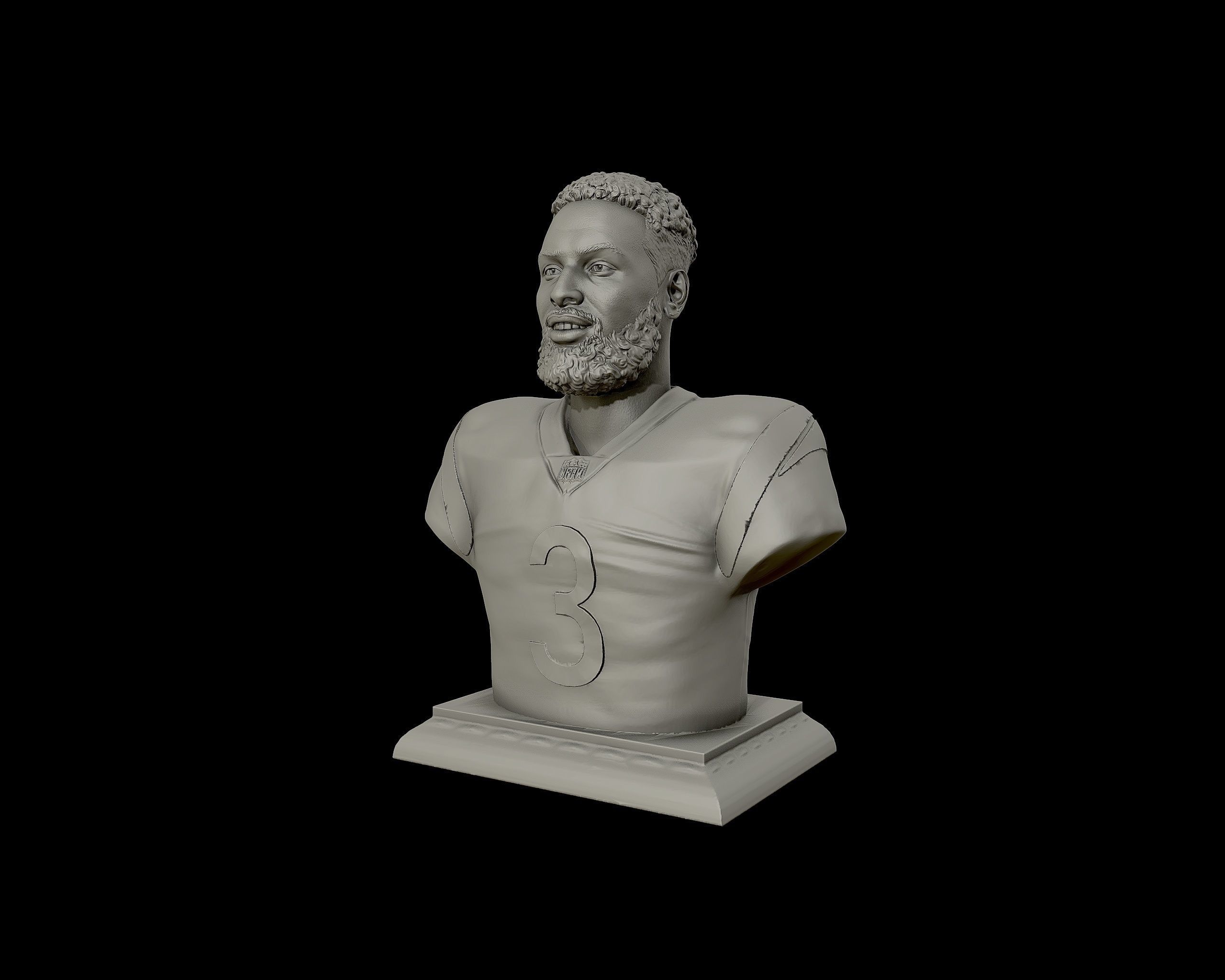 Odell Beckham Jr portrait 3D print model_23