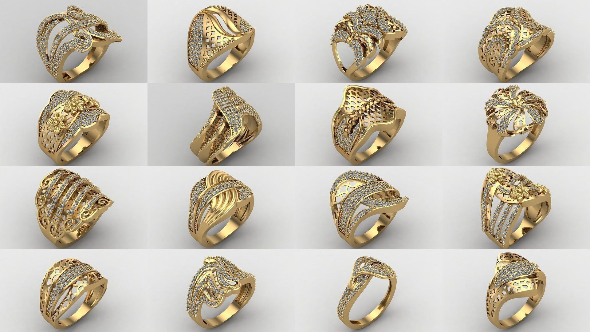 1400 Model Files - Women Ring Womens Rings Plain Models 3DM 3D Model Collection_251