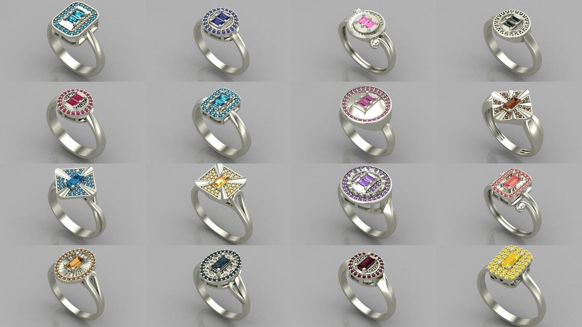 1400 Model Files - Women Ring Womens Rings Plain Models 3DM 3D Model Collection_257