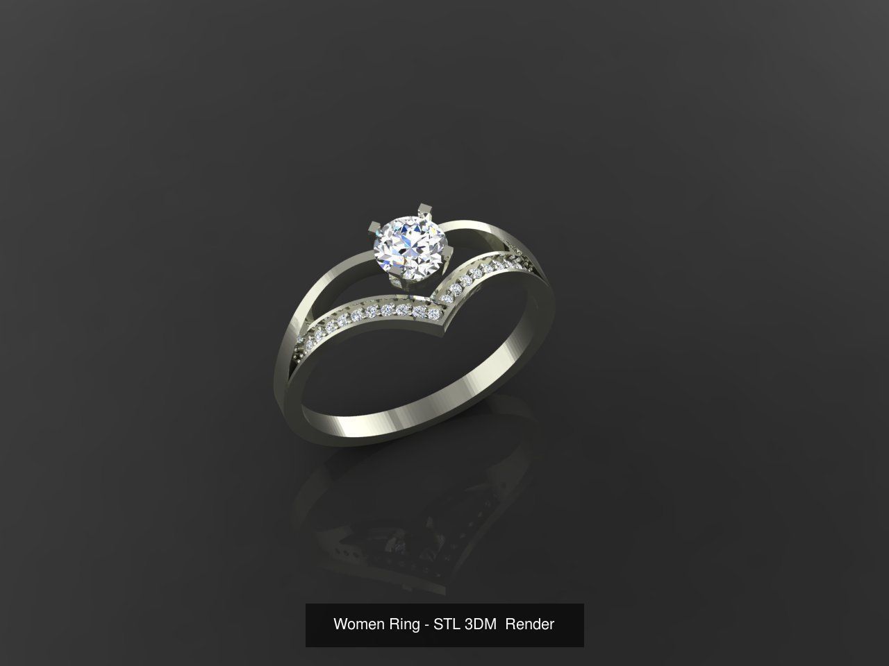 1400 Model Files - Women Ring Womens Rings Plain Models 3DM 3D Model Collection_169