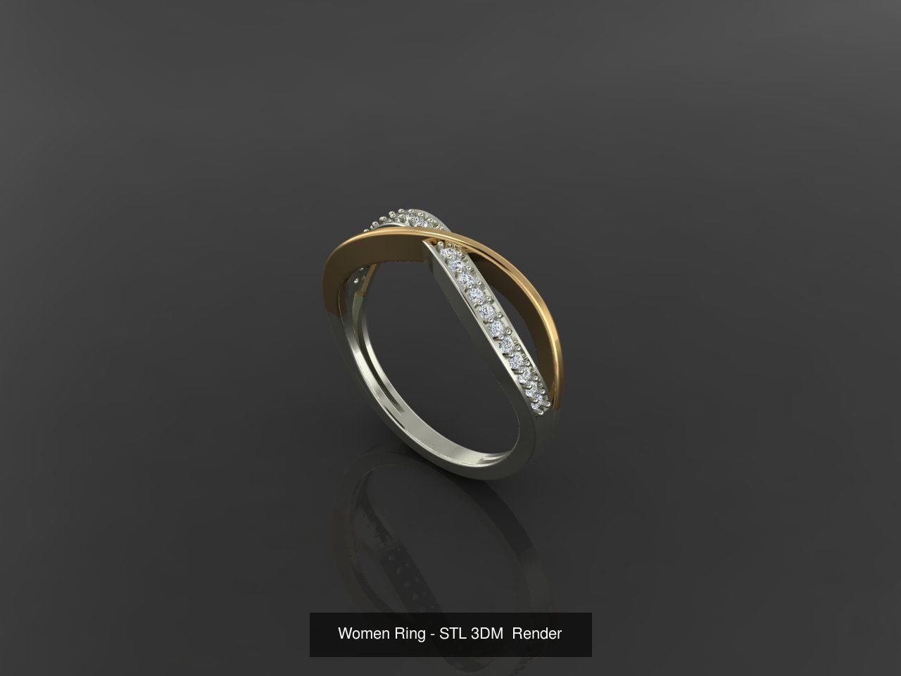 1400 Model Files - Women Ring Womens Rings Plain Models 3DM 3D Model Collection_157