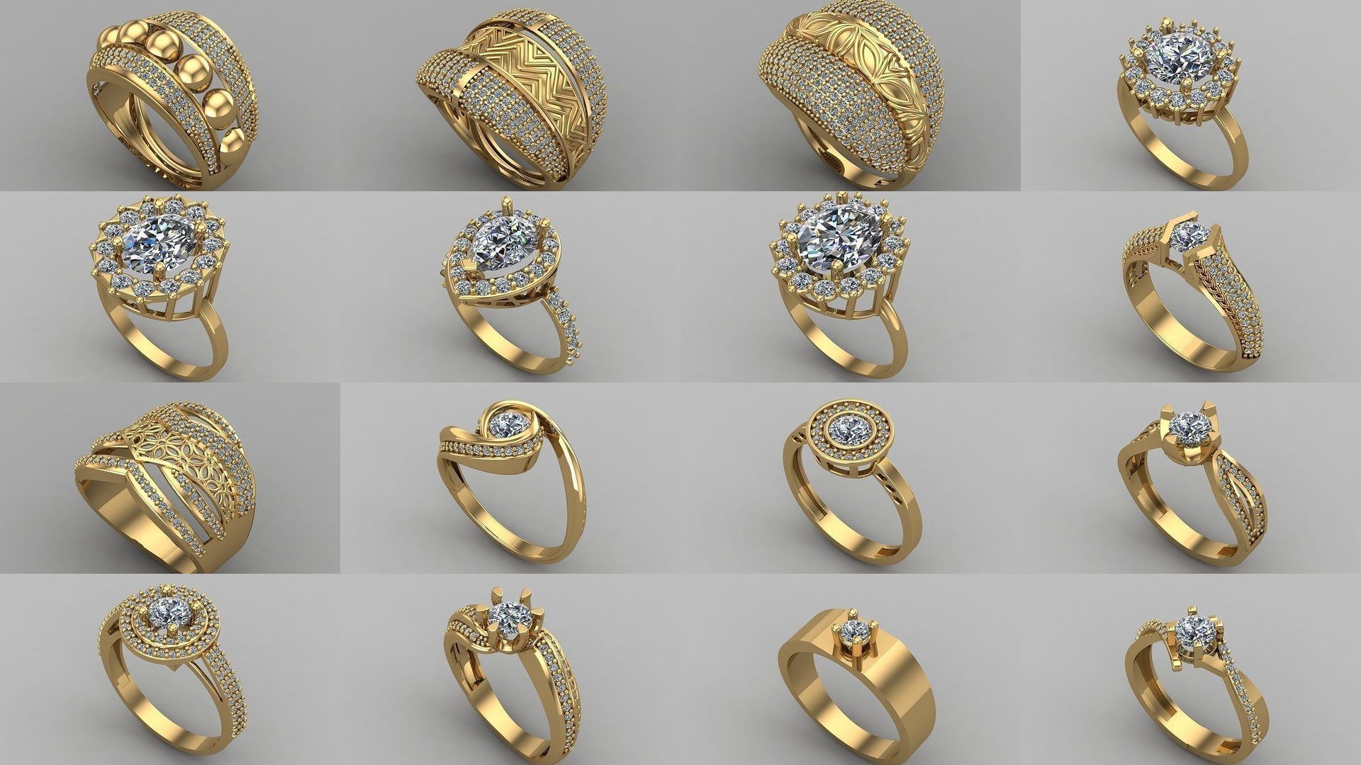 1400 Model Files - Women Ring Womens Rings Plain Models 3DM 3D Model Collection_242