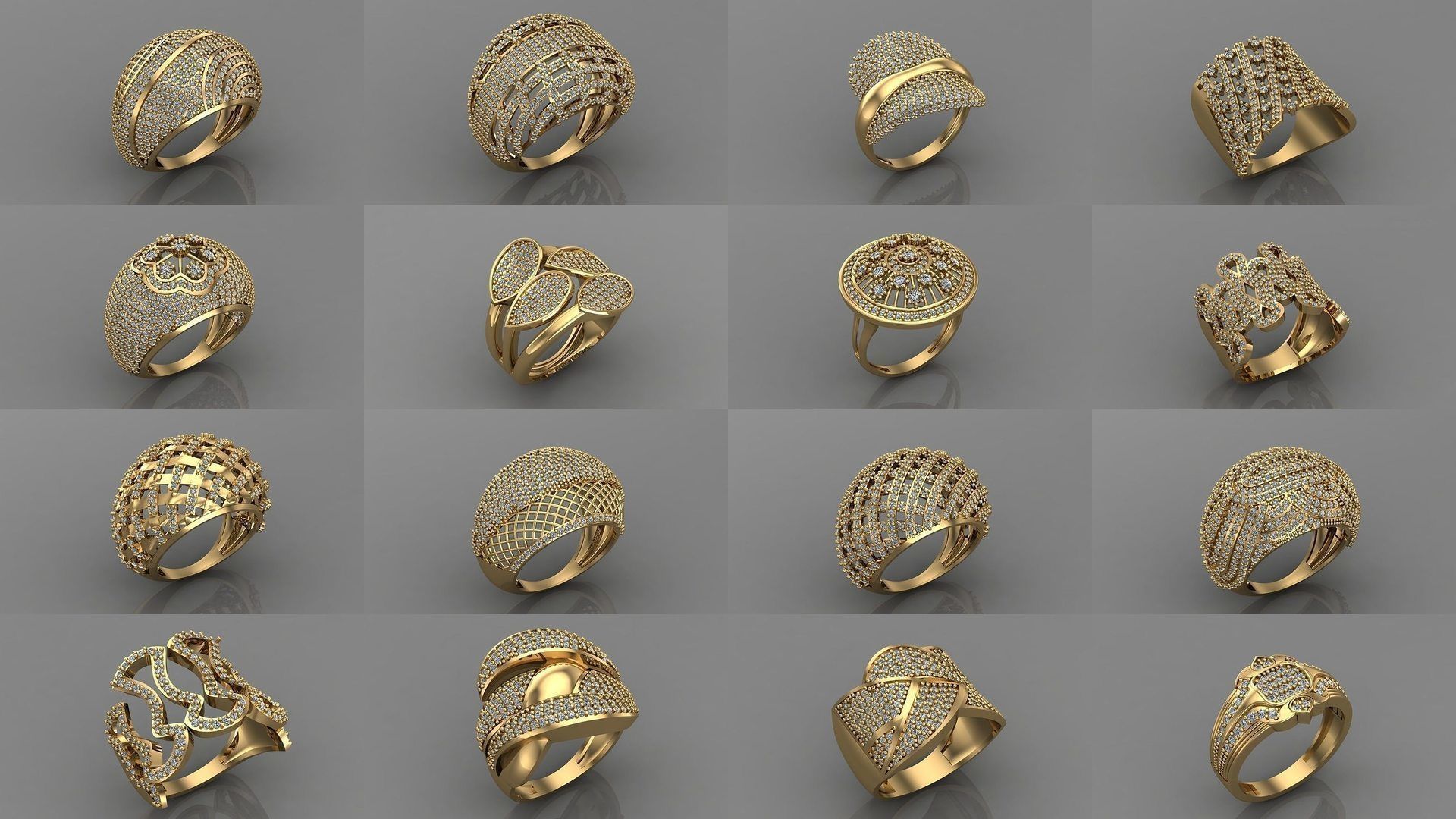 1400 Model Files - Women Ring Womens Rings Plain Models 3DM 3D Model Collection_270