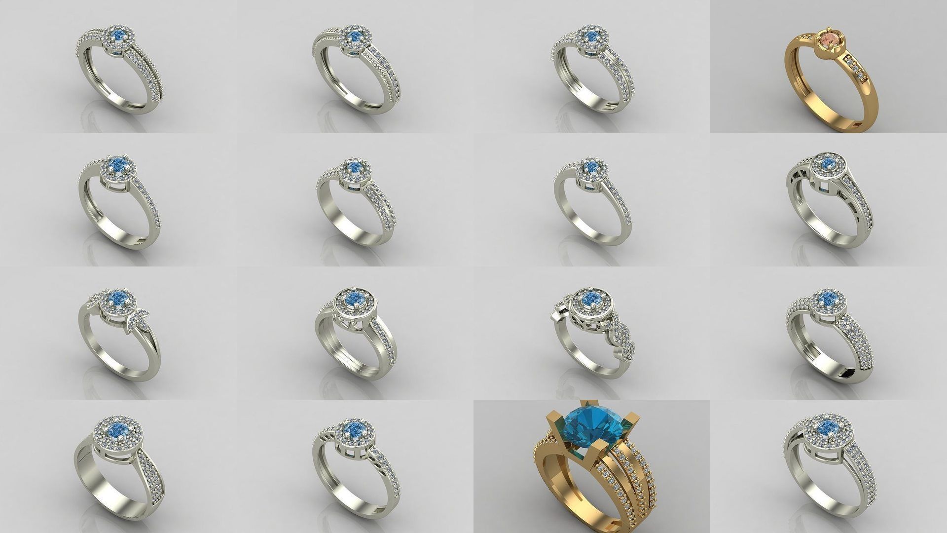 1400 Model Files - Women Ring Womens Rings Plain Models 3DM 3D Model Collection_246