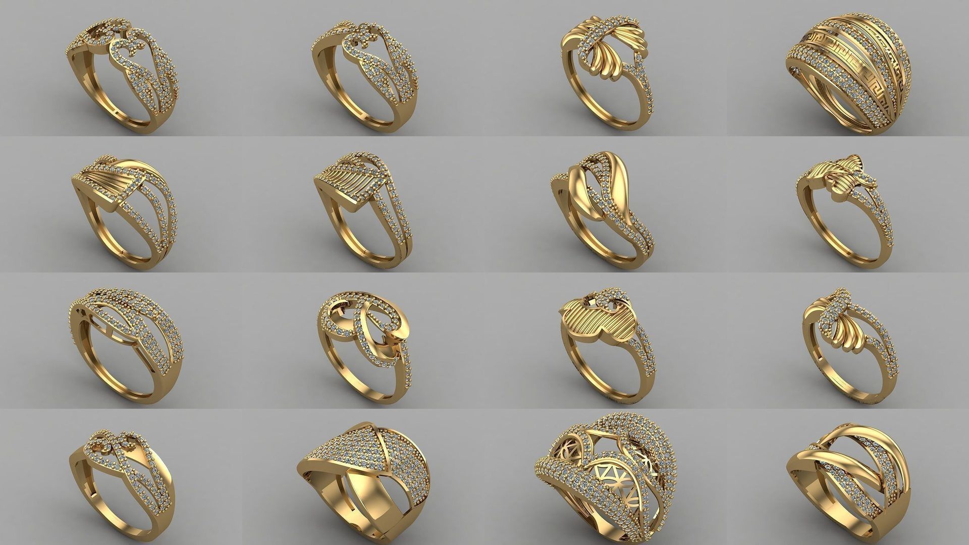 1400 Model Files - Women Ring Womens Rings Plain Models 3DM 3D Model Collection_240