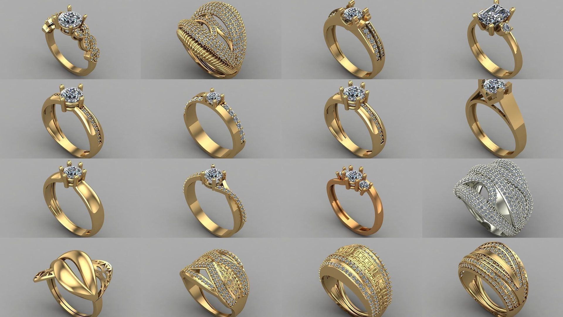 1400 Model Files - Women Ring Womens Rings Plain Models 3DM 3D Model Collection_241