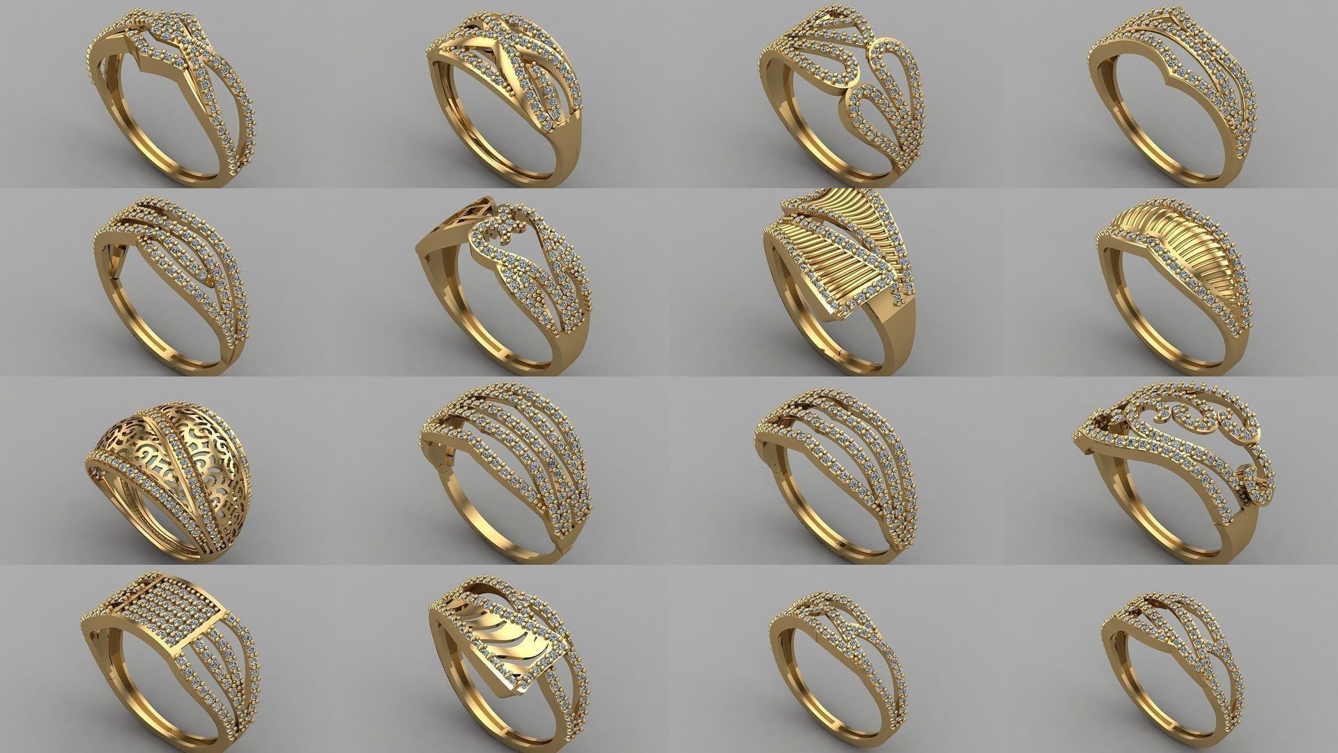 1400 Model Files - Women Ring Womens Rings Plain Models 3DM 3D Model Collection_238