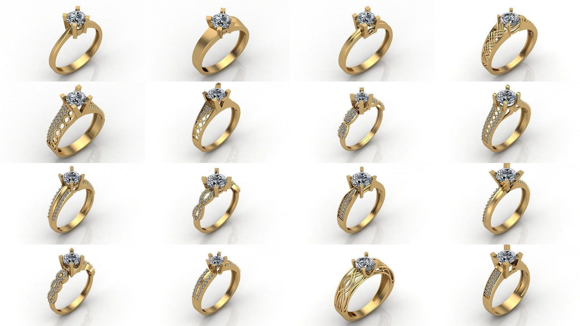 1400 Model Files - Women Ring Womens Rings Plain Models 3DM 3D Model Collection_280