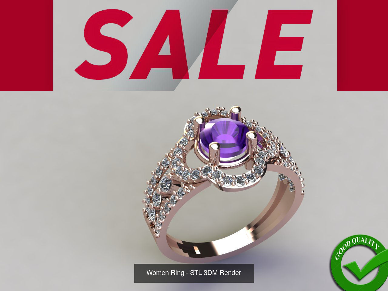 1400 Model Files - Women Ring Womens Rings Plain Models 3DM 3D Model Collection_229