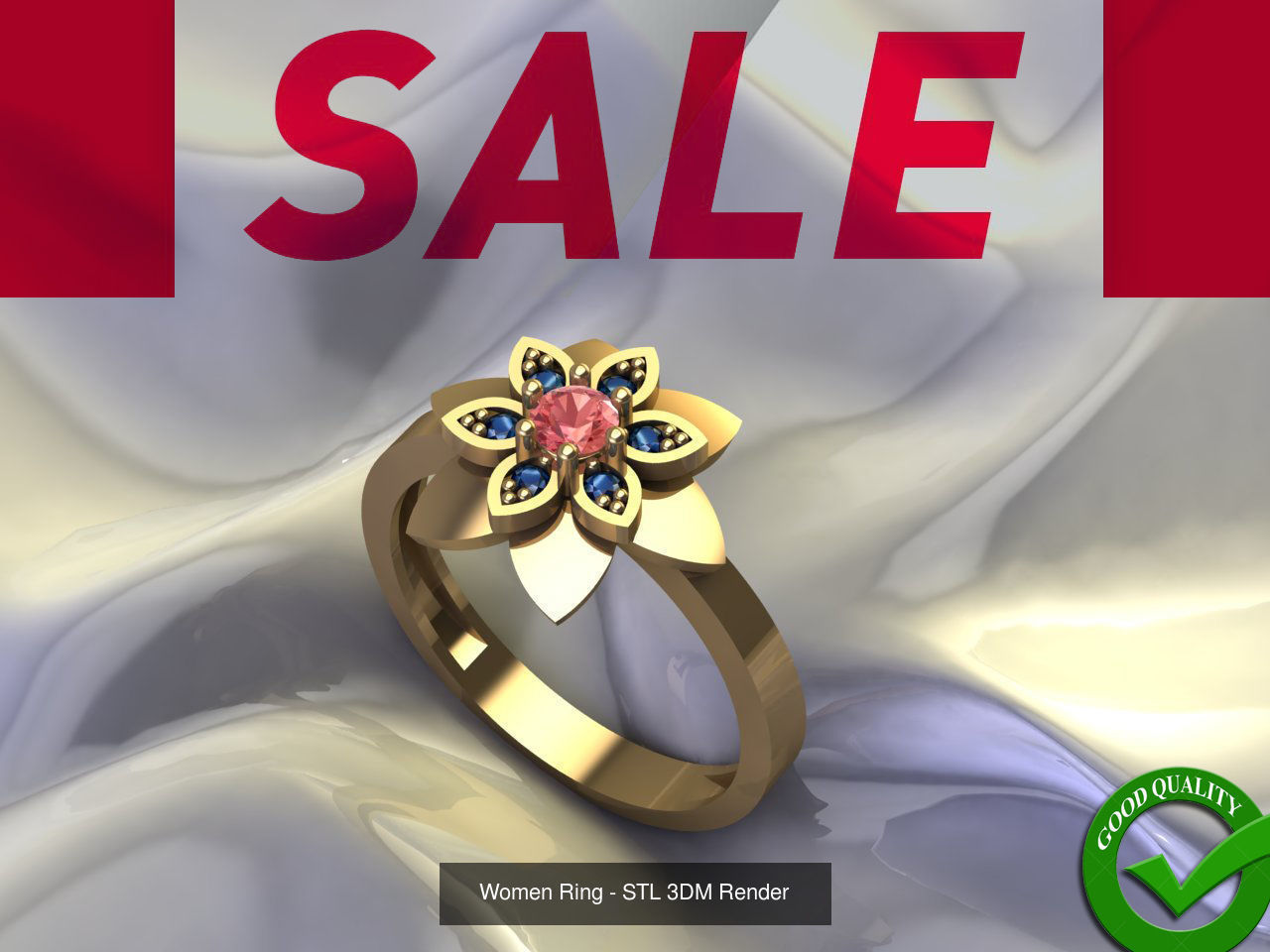 1400 Model Files - Women Ring Womens Rings Plain Models 3DM 3D Model Collection_225