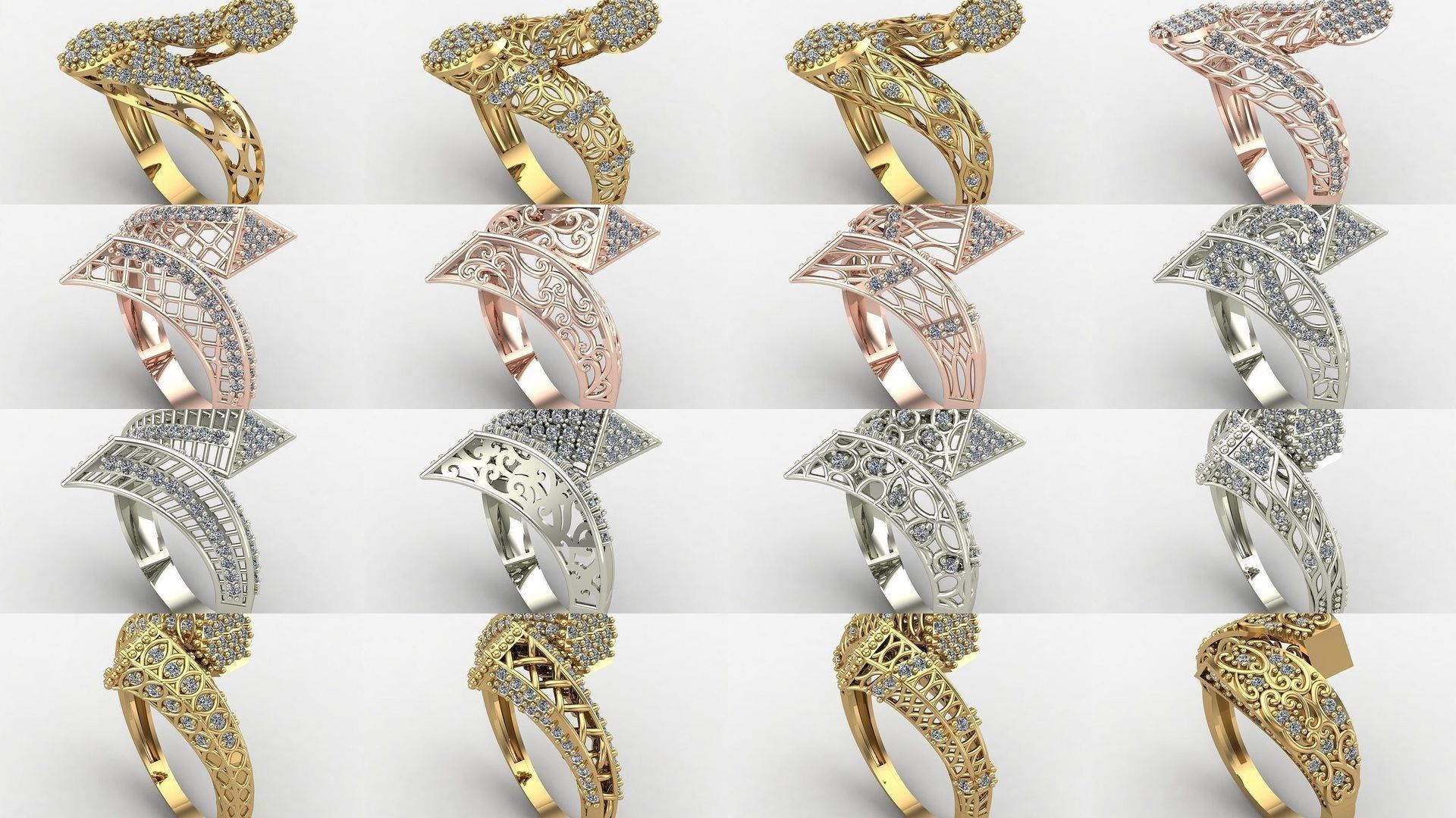 1400 Model Files - Women Ring Womens Rings Plain Models 3DM 3D Model Collection_216