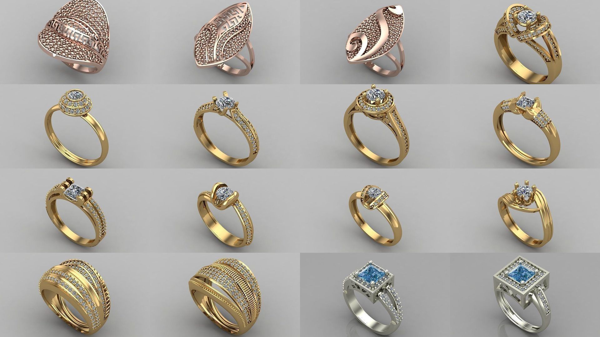 1400 Model Files - Women Ring Womens Rings Plain Models 3DM 3D Model Collection_244