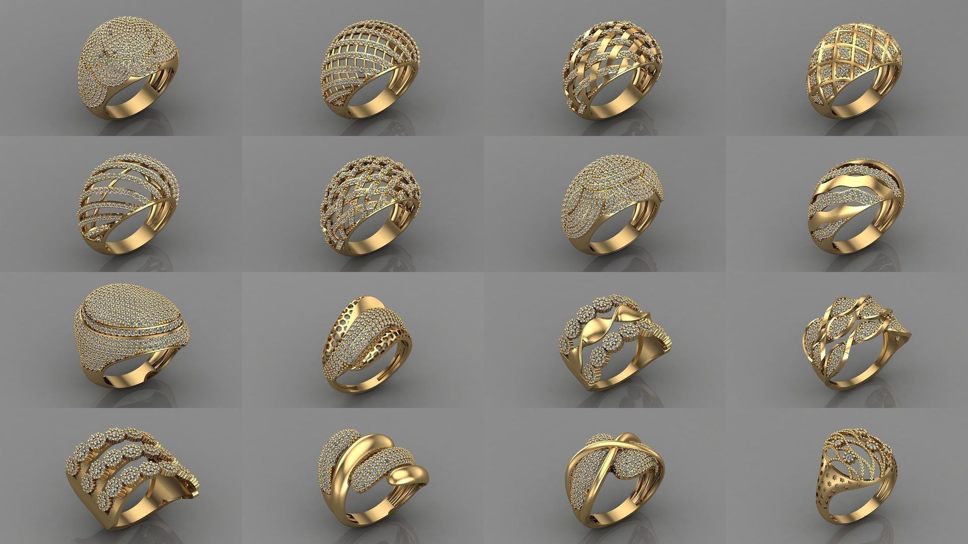 1400 Model Files - Women Ring Womens Rings Plain Models 3DM 3D Model Collection_264