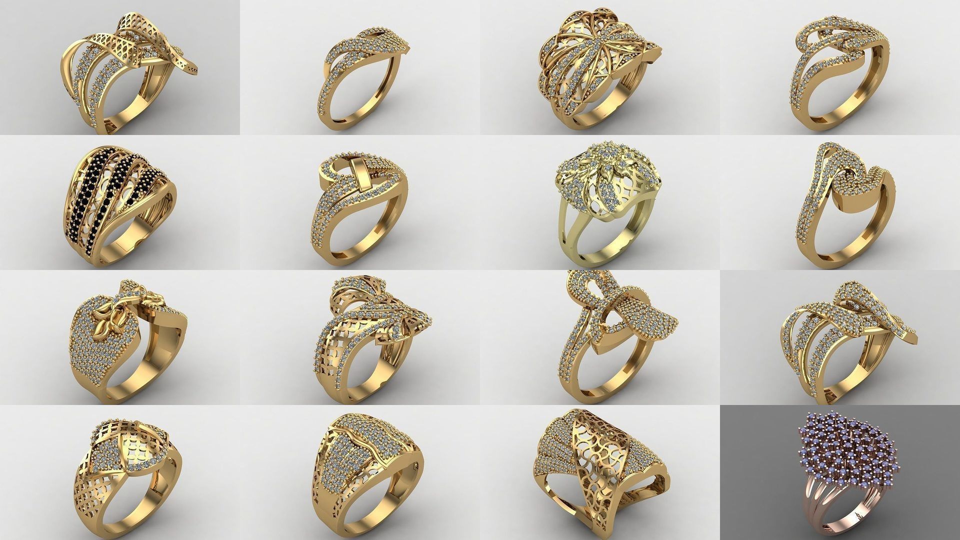 1400 Model Files - Women Ring Womens Rings Plain Models 3DM 3D Model Collection_252