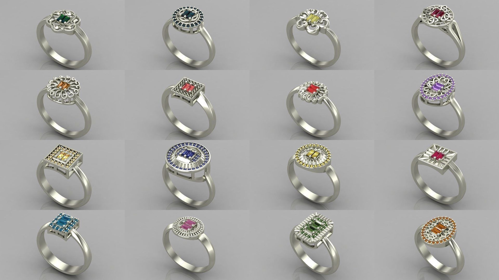 1400 Model Files - Women Ring Womens Rings Plain Models 3DM 3D Model Collection_256