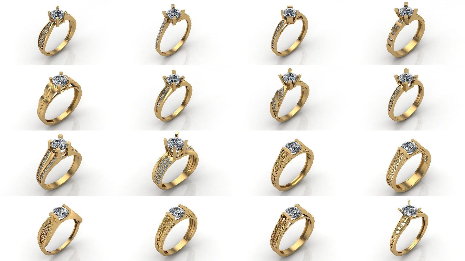 1400 Model Files - Women Ring Womens Rings Plain Models 3DM 3D Model Collection_283