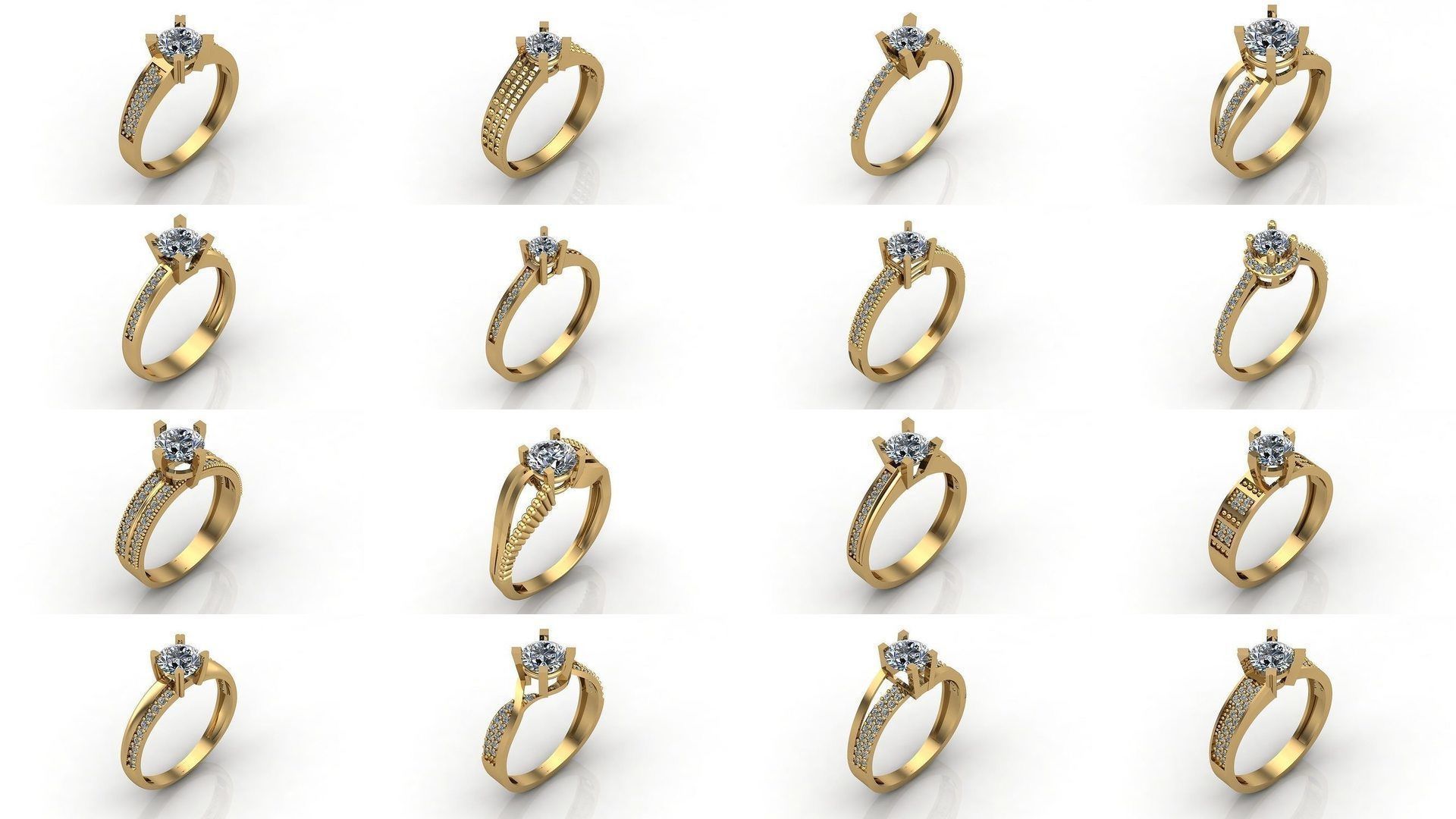 1400 Model Files - Women Ring Womens Rings Plain Models 3DM 3D Model Collection_282
