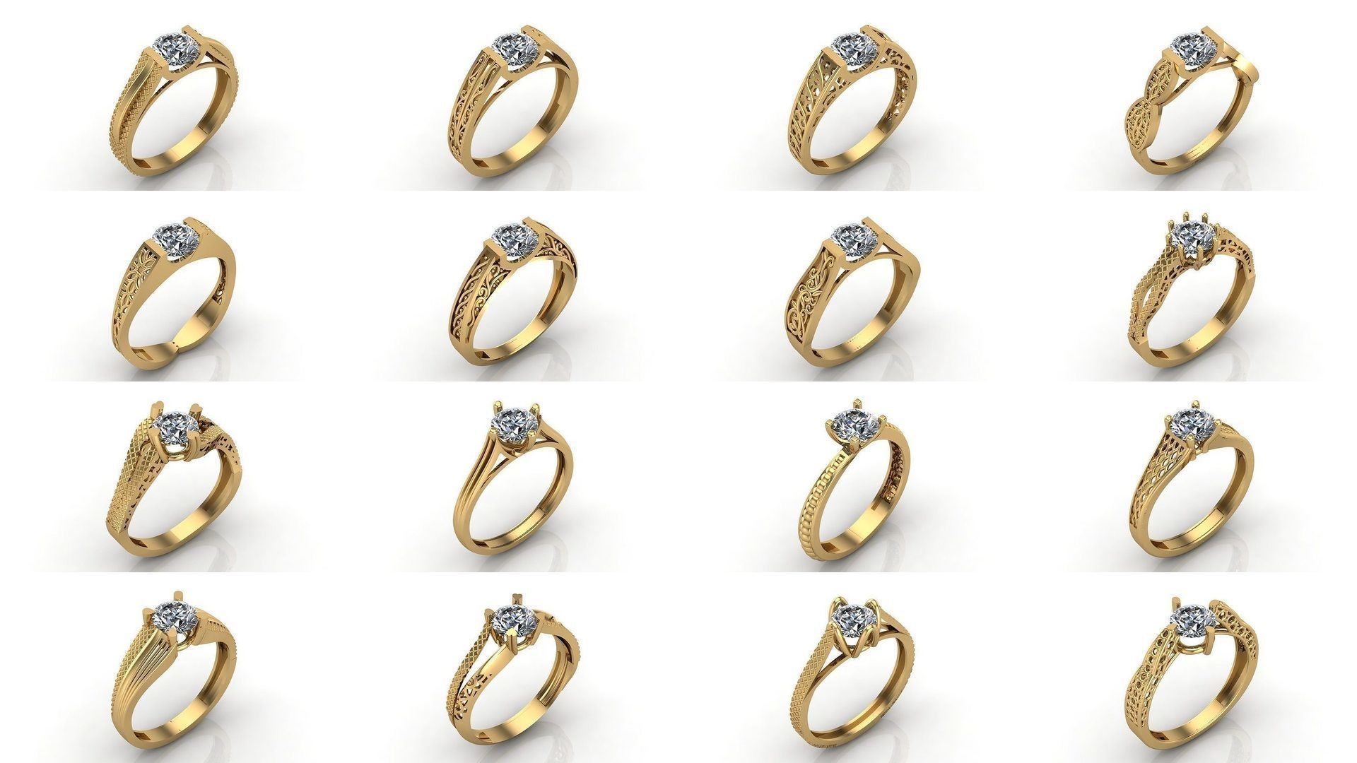1400 Model Files - Women Ring Womens Rings Plain Models 3DM 3D Model Collection_284