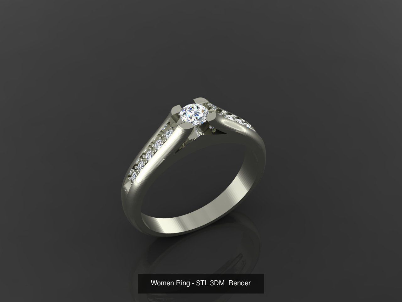 1400 Model Files - Women Ring Womens Rings Plain Models 3DM 3D Model Collection_193